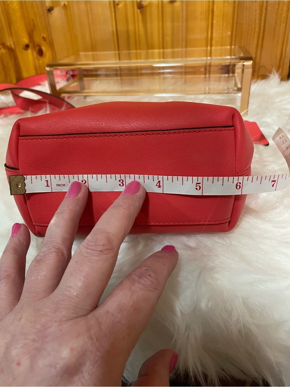 Coach Taylor Zip Top Crossbody Bag 19901 Coral Pink Leather Tassel with Dust Bag